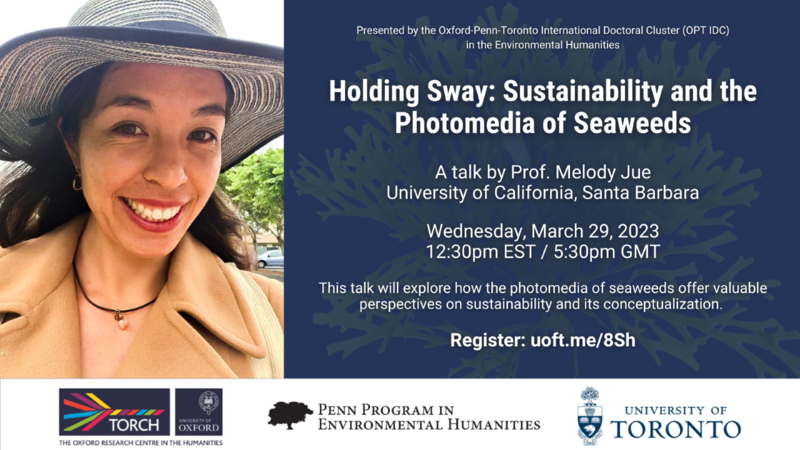 Oxford-Penn-Toronto Poster with an image of Professor Melody Jue