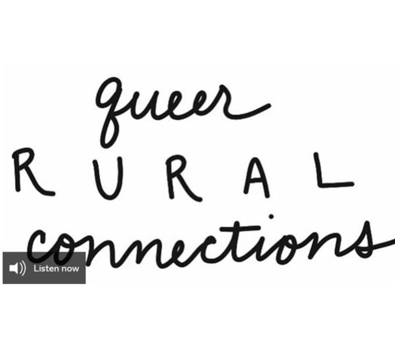 Queer Rural Connections in black script handwriting