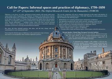 call for papers informal spaces and practices of diplomacy