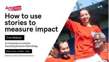 old fire station webinar how to use stories to measure impact poster