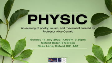 an evening of poetry music and movement curated by professor alice oswald1