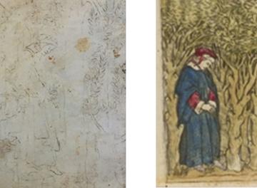 2 images showing the different artist depictions