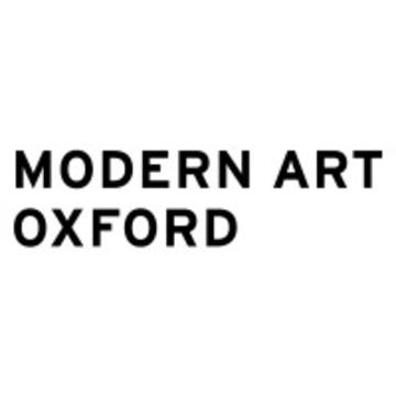 Modern Art Oxford, bold black text on a white background