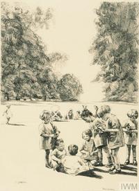 ethel gabain a nursery school watlington park children in wartime c iwm art iwm art ld 263 