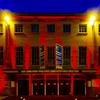 Oxford Playhouse lit in red in July 2020