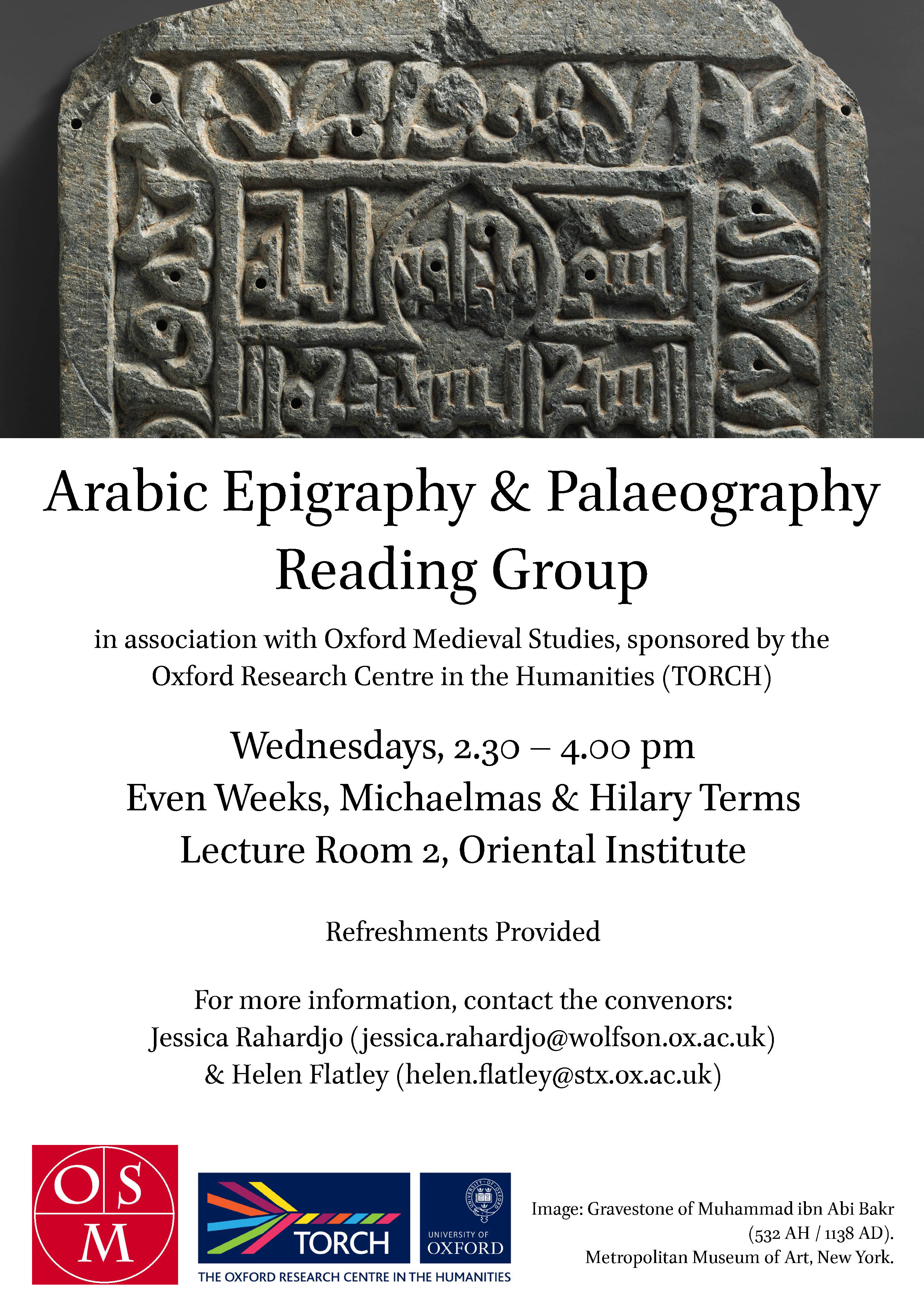 Arabic Epigraphy And Palaeography Reading Group - MT2019 And HT 2020 ...