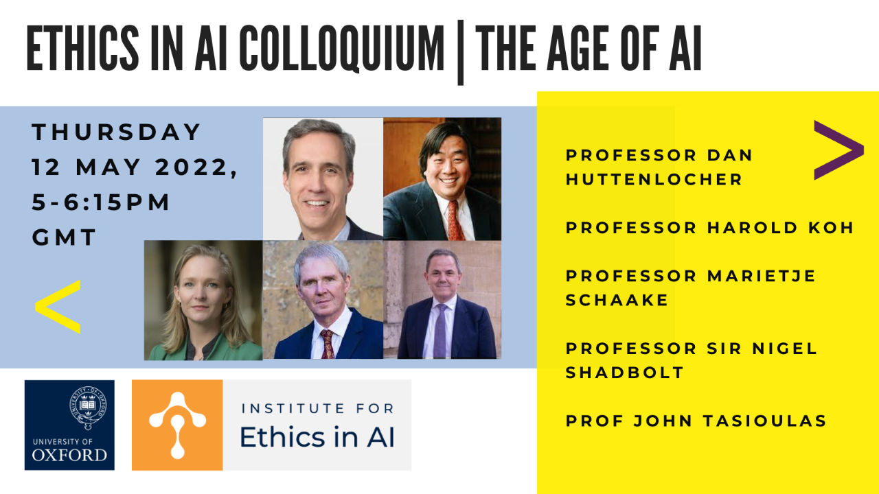 Ethics in AI Colloquium | The Age of AI | TORCH | The Oxford Research ...